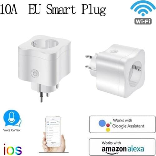 1-6pcs WiFi Smart Plug EU US UK Adaptor Wireless Remote Voice Control Outlet Timer Socket For Alexa Google Home IFTTT Dropship