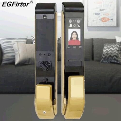 5 In 1 Palmprint Recognition Face Recognition Smart Fingerprint Door Lock Keyless Electric Lock Home Office Security Lock