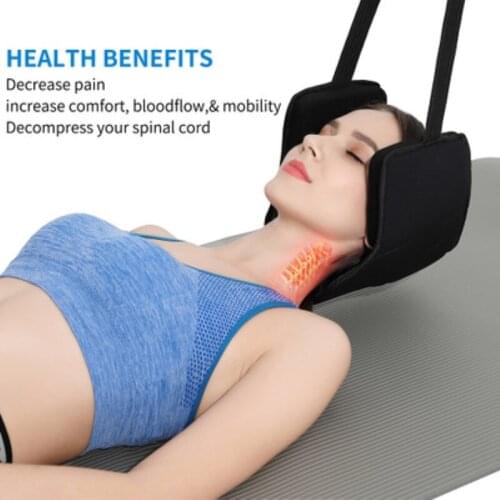 Hammock for Neck Stretcher Traction Massager Cervical Back Tools Comfortable Posture Pain Relief Relaxation With Free Eye Mask