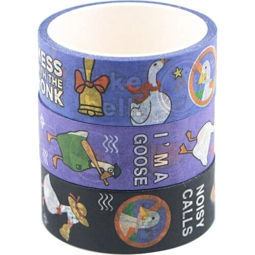JF639 Cute Goose Animals Washi Tape Decorative Adhesive Tape Diy Decor Scrapbooking Stickers Label Stationery