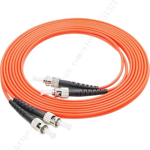 Quality ST to ST Duplex Multimode 62.5/125 Fiber Patch Cord Orange Jumper Lead Cable for Local area network (LAN) 3 M 5 M 10 m