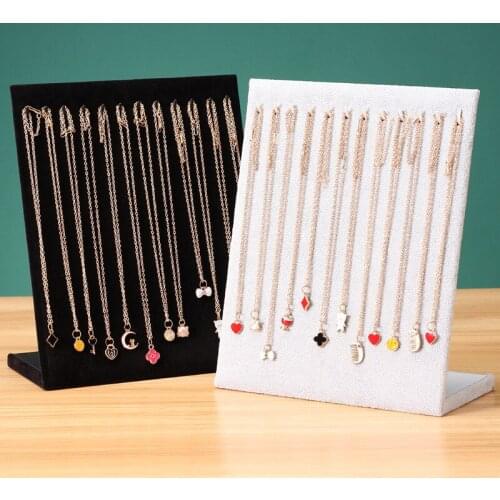 Flannel Necklace Display Stand Jewelry Storage Rack Jewelry Display Props Jewelry Storage Rack