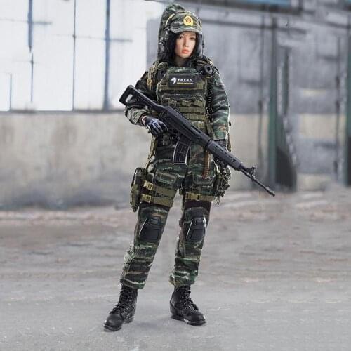 1/6 FS-73021 Female Soldier Action Figure Chinese Snow Leopard Commando Military Figures Collection