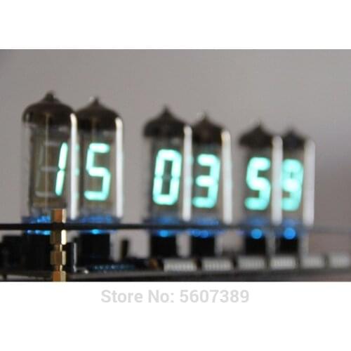 Creative glass Gift IV11 Fluorescent Tube Clock VFD DIY Kit Boyfriend Gift Analog glow tube iv-11