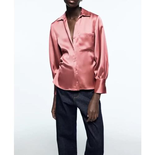 MABVOXZ Womens Satin Shirts