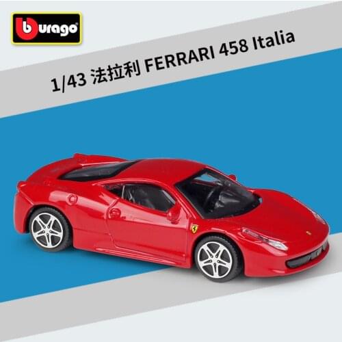 Bburago 1: 43 Ferrari 458 Italia rad alloy car model Collection Gift Decoration toy