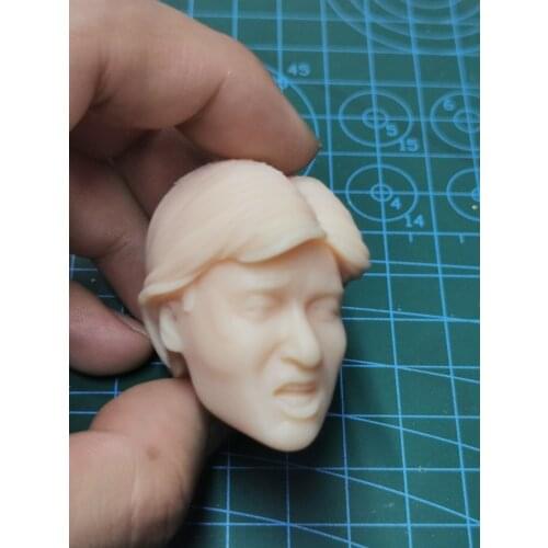 1/6 Scale Jacky Cheung Male Unpainted Head Model for Toys Gifts Collections DIY