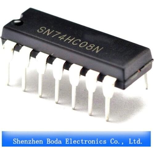 Module Free shipping 42 line SN74HC08N/74HC08 logic circuit input and DIP-14 (20pcs/lot)