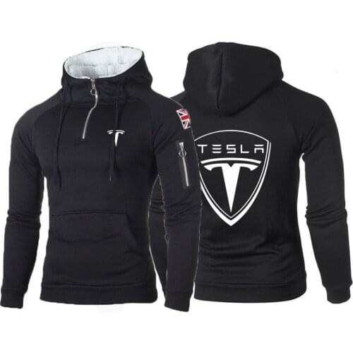 Tesla 2020 New Brand Hoodie Streetwear Hooded Hoody Mens Hoodies and Sweatshirts Hip Hop High street pullover Coats