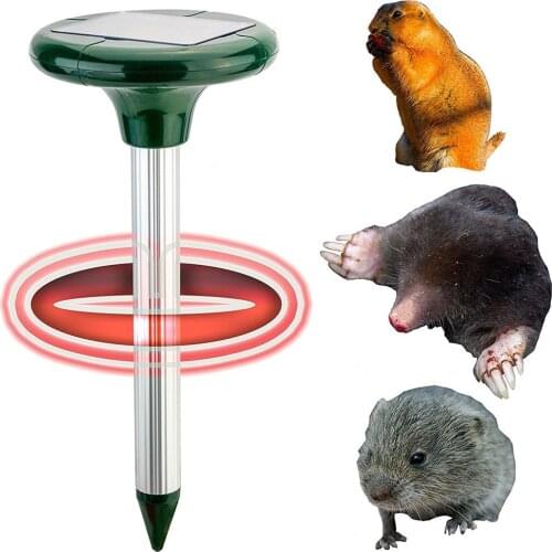 Outdoor Garden Yard Ultrasonic Solar Powered Mole Animal Snake Mouse Pest Rodent Repeller Anti Mosquito Snake Bird Keep Animals