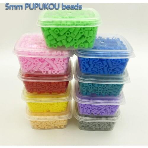 5mm 1200pcs/Box Pearly Iron Perlen Perler Fuse Bead for Kids Hama Beads Diy Puzzles High Quality Handmade Toy for Children