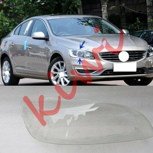 Fit For Volvo S60 2014-2018 High quality Right Side Transparent headlight cover PC+Glue 1pcs