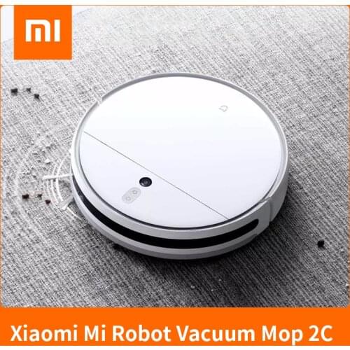 2021 XIAOMI MIJIA Robot Vacuum Cleaner Mop 2C for Home Sweeping Dust Sterilize 2700PA Cyclone Suction Washing Mop Smart Planned