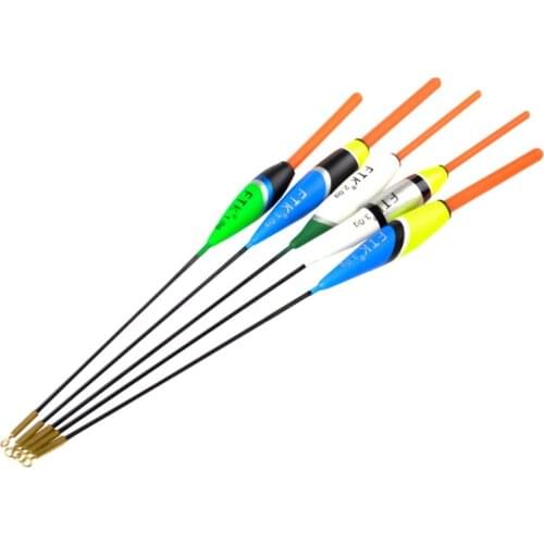 Fishing Floats 5pcs Mix Size Barguzinsky Fir Fishing Bobbers Floats Vertical Buoy Floating Fishing Tackle Carp Fishing