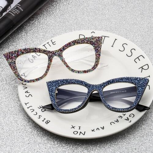 2020 Brand Design Retro Sunglasses Women Reading Glasses Male Vintage Cat Eye Sunglasses Oculos Clear Lens Eyeglasses