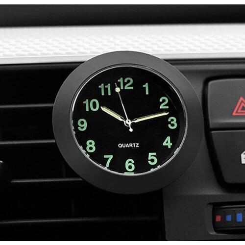 Luminous Auto Gauge Clock Mini Car Air Vent Quartz Clock with clip Auto air outlet Watch Car styling for Audi 100 200 Quattro 4
