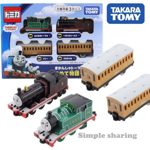 Takara Tomy Tomica Gift Thomas James Annie Clarabel First Story Toy Set