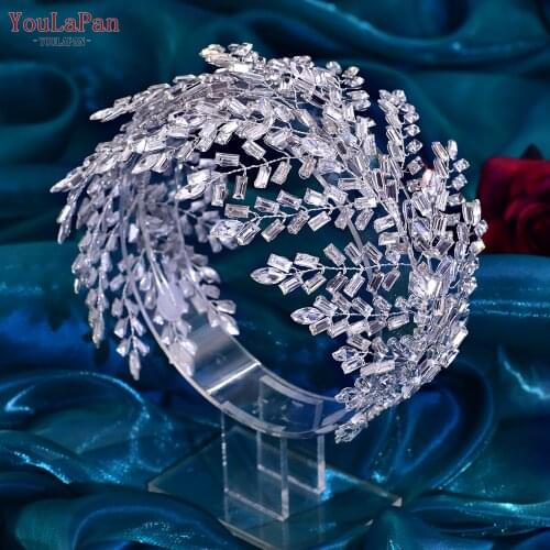 TOPQUEEN HP312 Wedding Headband Tiara Bridal Hairband for Wedding Crystal Headpieces Wedding Hair Accessories Hair Jewelry