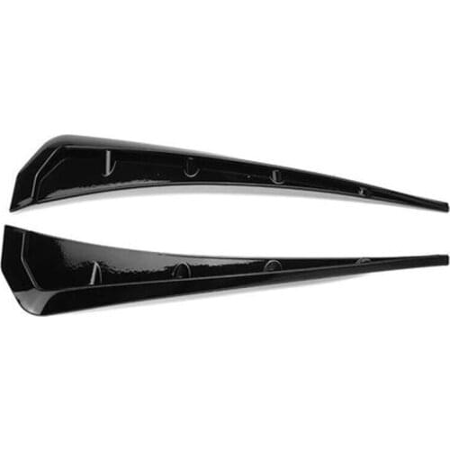 1Pair Car Side Fend Vent Air Wing Cover Trim Type R Side Air Vent Cover Trim Suitable for most Auto models gloss cabon fiber