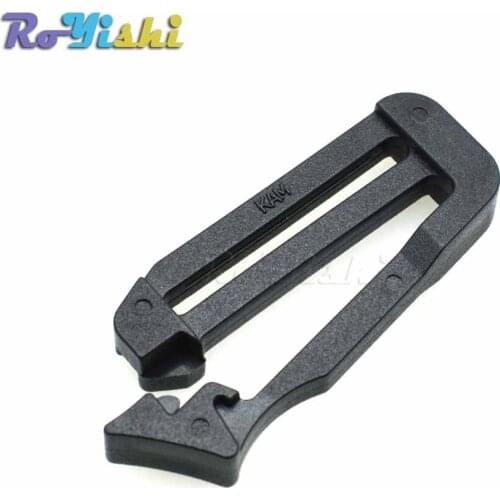 1000pcs/pack 1"( 26mm) One Side Opened Quickdraw TriGlide Slider Adjust Buckle For Webbing Strap 3D Attached Bag Black