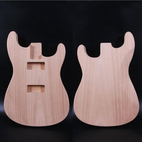 1X Unfinished Electric Guitar Body SSS Mahogany Guitar parts/Project #US