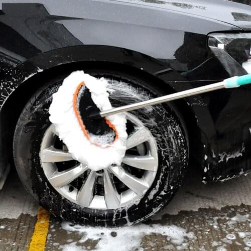 50% HOT SALES!!! Telescopic Long Handle Car Vehicle Washing Cleaning Dust Removal Mop Brush Tool