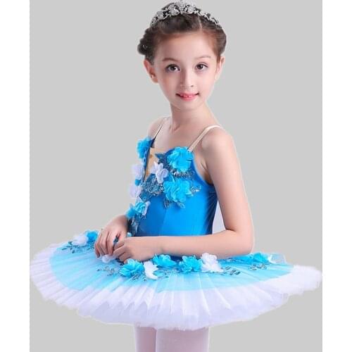 Children Competition Professional Ballet Tutus Girls Kid Swan Lake Platter Skirt Performance Stage Ballet Wear