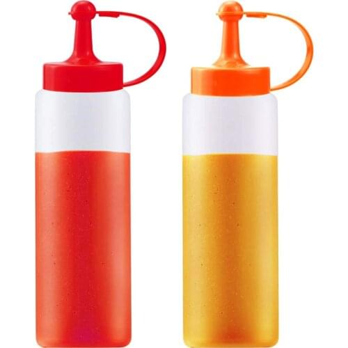 300ml Seasoning Bottle Salad Squeeze Bottle Cream Bottle Sauce Mustard Salad Squeeze Bottle Kitchen Accessories