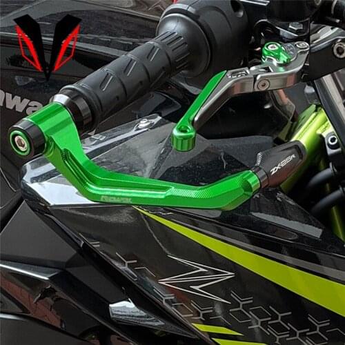 For Kawasaki NINJA ZX-25R ZX25R 2020 2021 Motorcycle CNC Handlebar Bar Ends Handleguard + Brake Clutch Levers Guard Protector
