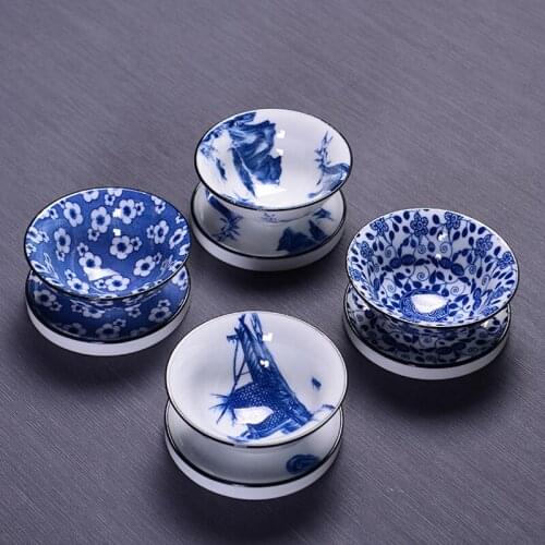 Porcelain Tea Zhan Anti Scaling Retro Kungfu Teacup Ceramic Cup Multicolor Master Teacup Personal Single Cup Free shipping