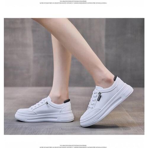 Women White Shoes 2021 Fashion Platform White Shoes Women Comfort Non Slip Casual Shoes Women Flat Shoes Zapatos De Mujer