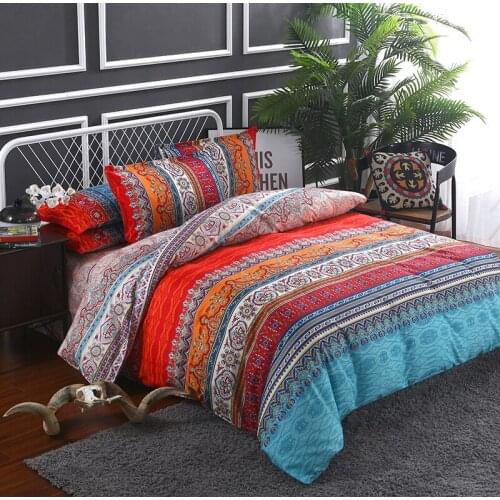 Bohemian bedding set Mandala comforter duvet cover set Flat sheet Pillowcase Twin/Full/Queen/king size bedding sets bed linens