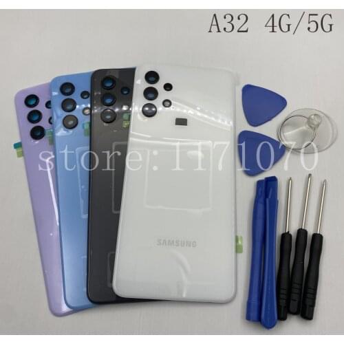 New Original Samsung Galaxy A32 A325 4G/5G Battery Back Cover Door Rear Housing Case Repair Parts For Samsung A32 Back housing