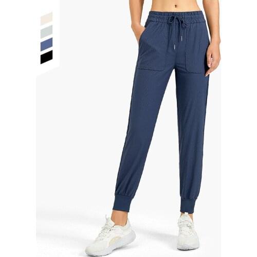 Autumn Winter Women High Waist Casual Yoga Running Pants Fitness Pilates Sport Sportswear Leisure Elastic Trousers