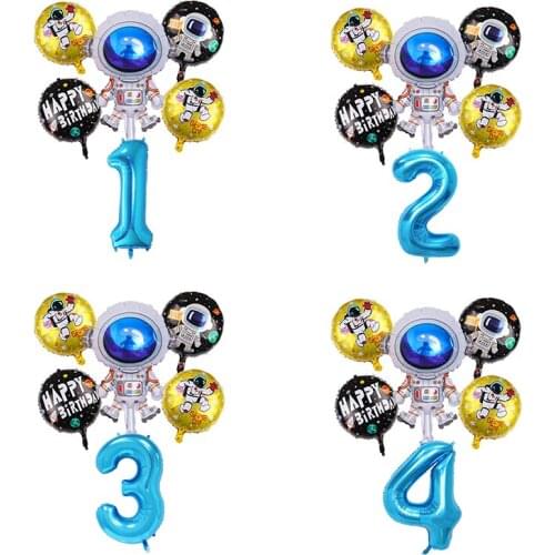 Space Theme Birthday Party Supplies Decoration Balloons Banner Outer Space Party Decorations Kid Astronaut