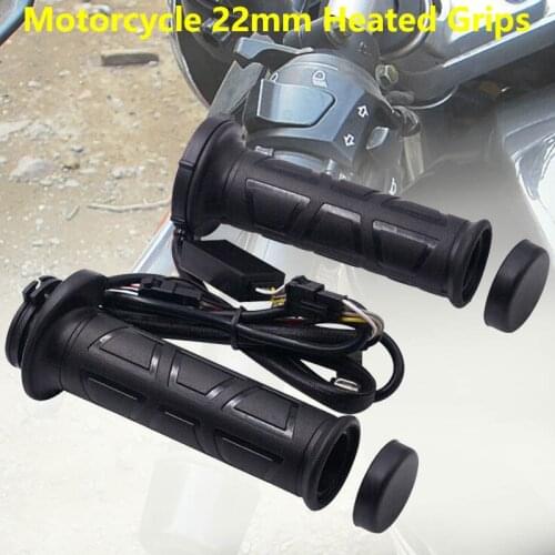 New Universal Warmers Adjust Temperature Hot Handlebar Motorcycle 22mm Electric Hand Heated Grips Electric Heated Handle CSV