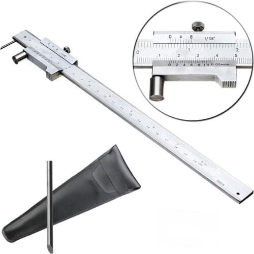 0-200mm Stainless Steel Marking Vernier Caliper with Carbide Scriber Needle Parallel Scribing Caliper Percision Measuring Tools