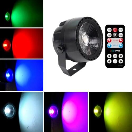 LED Par Light Remote Control 30W DMX RGB Background Projection Discos KTV Music Stage Light
