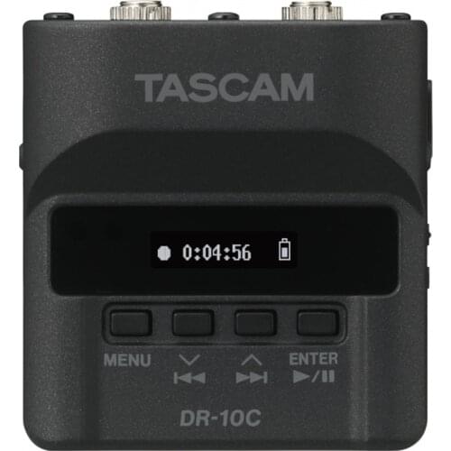 Tascam DR-10C wireless audio backup system Plug-On Mic Recorder for lavalier microphone Sennheiser Wireless/Shure microphone