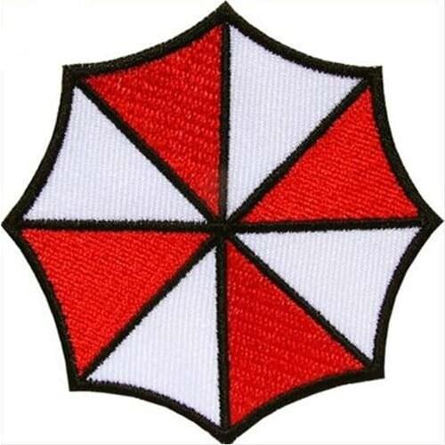 Umbrella Corporation biker retro emo punk rockabilly applique sew on/ iron on patch Wholesale clothing