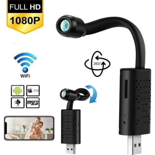 2020 new U21 HD Smart Mini Wifi USB Camera Real-time Surveillance IP Camera AI Human Detection Loop Recording Mini camera