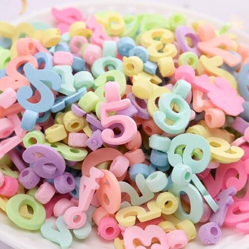 50-300Pcs/Pack Mixed Color Digital Shape Polymer Clay Loose Spacer Beads DIY Necklace Bracelet Earring Jewelry Findings Making