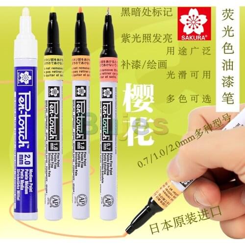 Japan SAKURA Colorful Fluorescence Color Paint Pen XPSK Touch-up Marker Pen Waterproof Gold-plated Does Not Fade