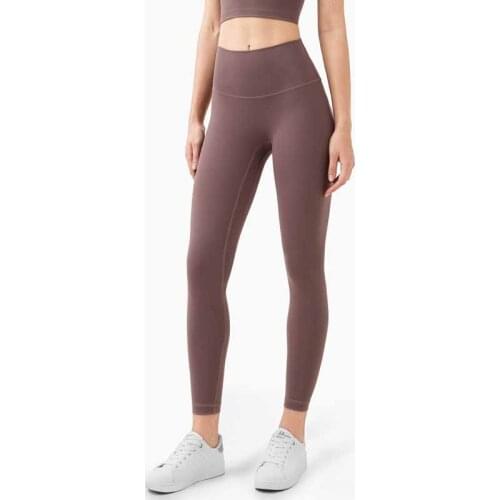 ASHEYWR Women Naked Feeling Leggings High Waist Push Up Slim Elastic Fitness Leggings New Female Solid Workout Legging Pants