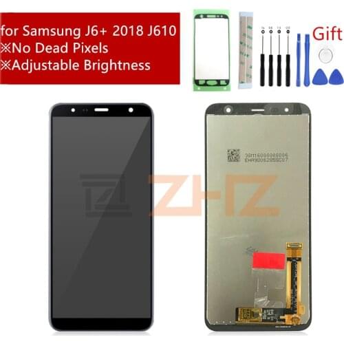 For Samsung J610 LCD Display J6+ J610 J610F J610FN Touch Screen Digitizer Assembly J6 plus display replacement repair parts