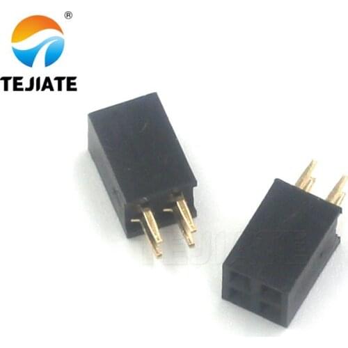 20PCS Double Row Socket/Row Pin/Row Female Header 2.54MM 2*2/3/4/5/6/7/8/9/10/12/14/15/16/20/25/30/40P Straight/Bent Pin