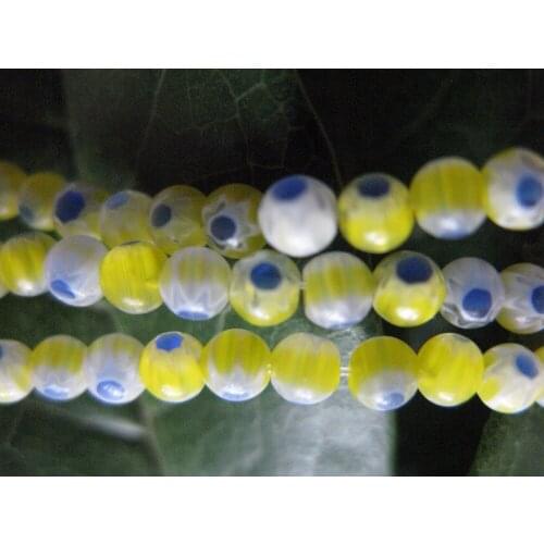 300+Beads/3strands Millefiori Glass Beads Lampwork Round Beads+4mm+DIY Jewelry Bracelet Earrings Accessories