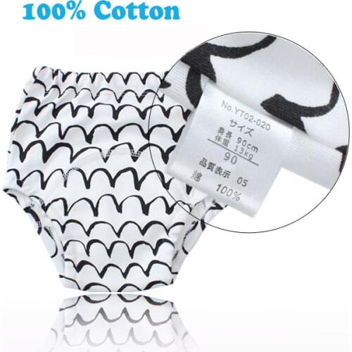 Baby Cotton Training Pants Panties Kids Cloth Diapers Reusable Child Nappies Diaper Waterproof Baby Underwear Washable