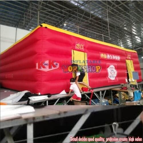 8x6m Cheap inflatable fire drill tent fire escape inflatable tunnel tent for children
