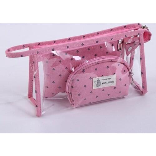 A AUSUKY Transparent Cosmetic Bags